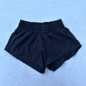 Offline by Aerie Hot Stuff Shorts Lined Womens Size XXS Black Low Rise Real Good